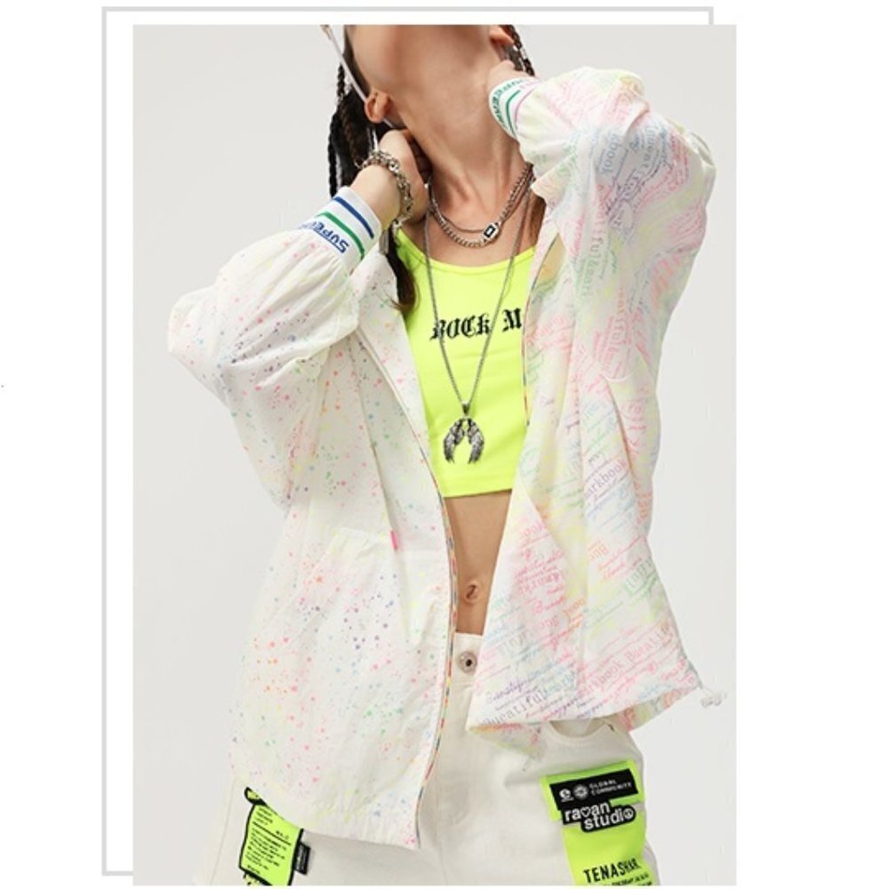 Lightweight Zipper Sport Coat Windbreaker with Pockets, Medium